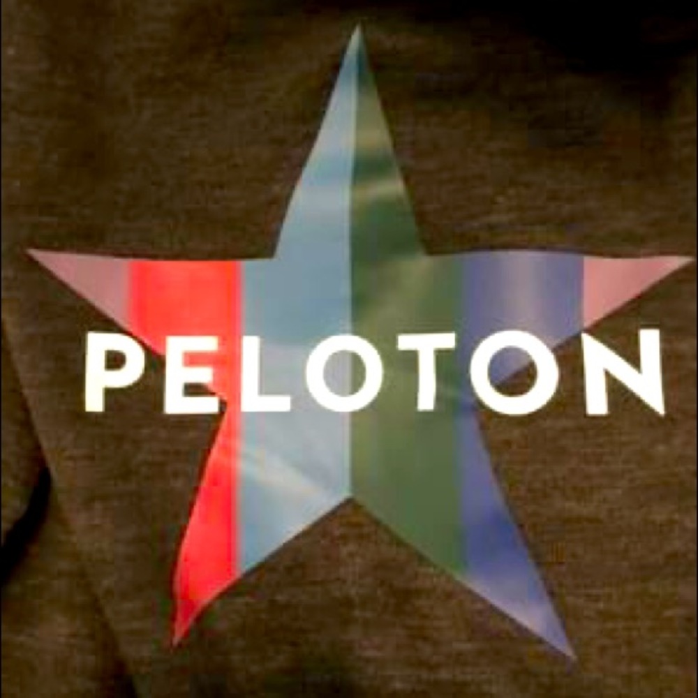 Peloton Gray Hoodie (L) with star on the back